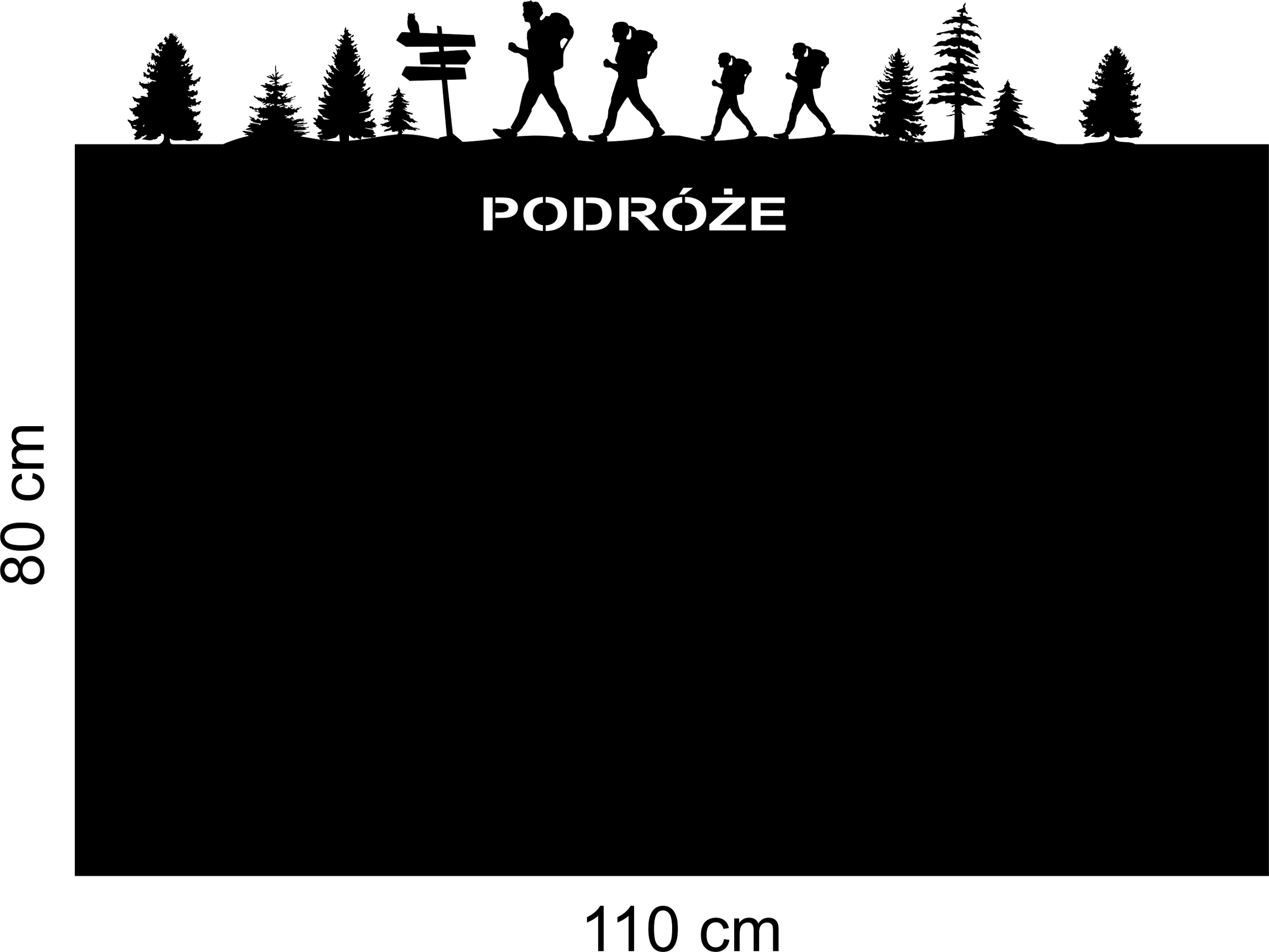 na magnety Mtalová tabule magnety obdélník Rodina cestování 110x80