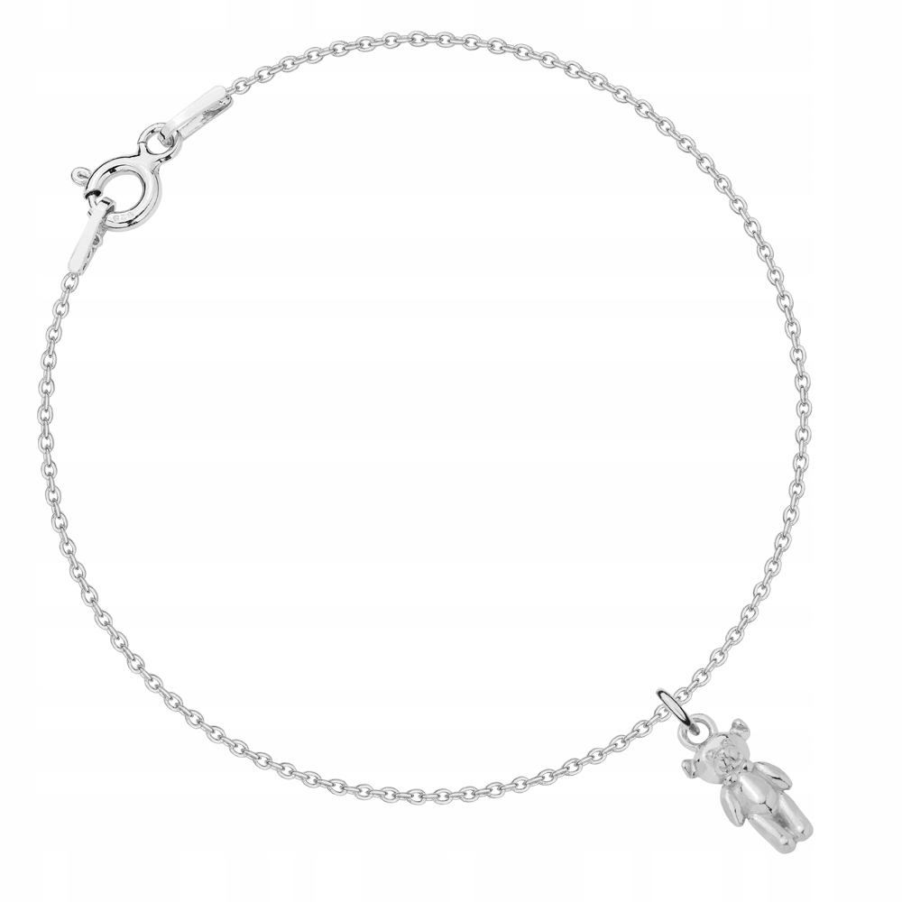 

Bransoletka z misiem srebro 925 miś