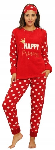 

Piżama damska ciepła polar z opaską na oczy r. XL