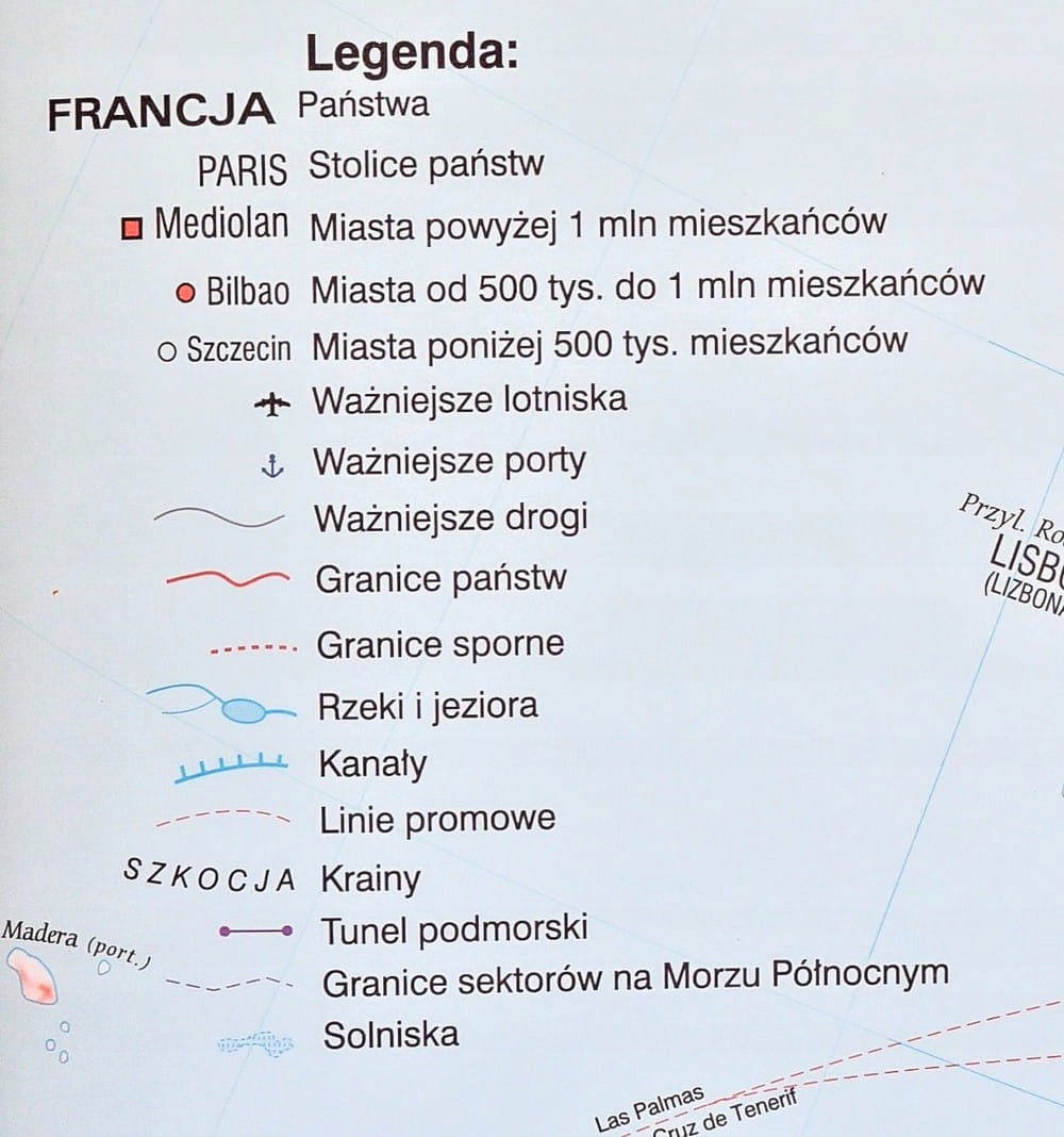 EUROPA MAPA ŚCIENNA POLITYCZNA DREWNIANE PÓŁWAŁKI 160 x 120 Typ publikacji mapa ścienna