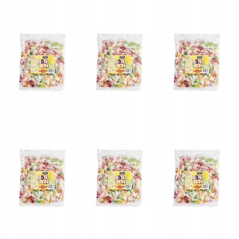 Bałtyk Bon Bon Karamelky s ovocnou příchutí 1000 g X6