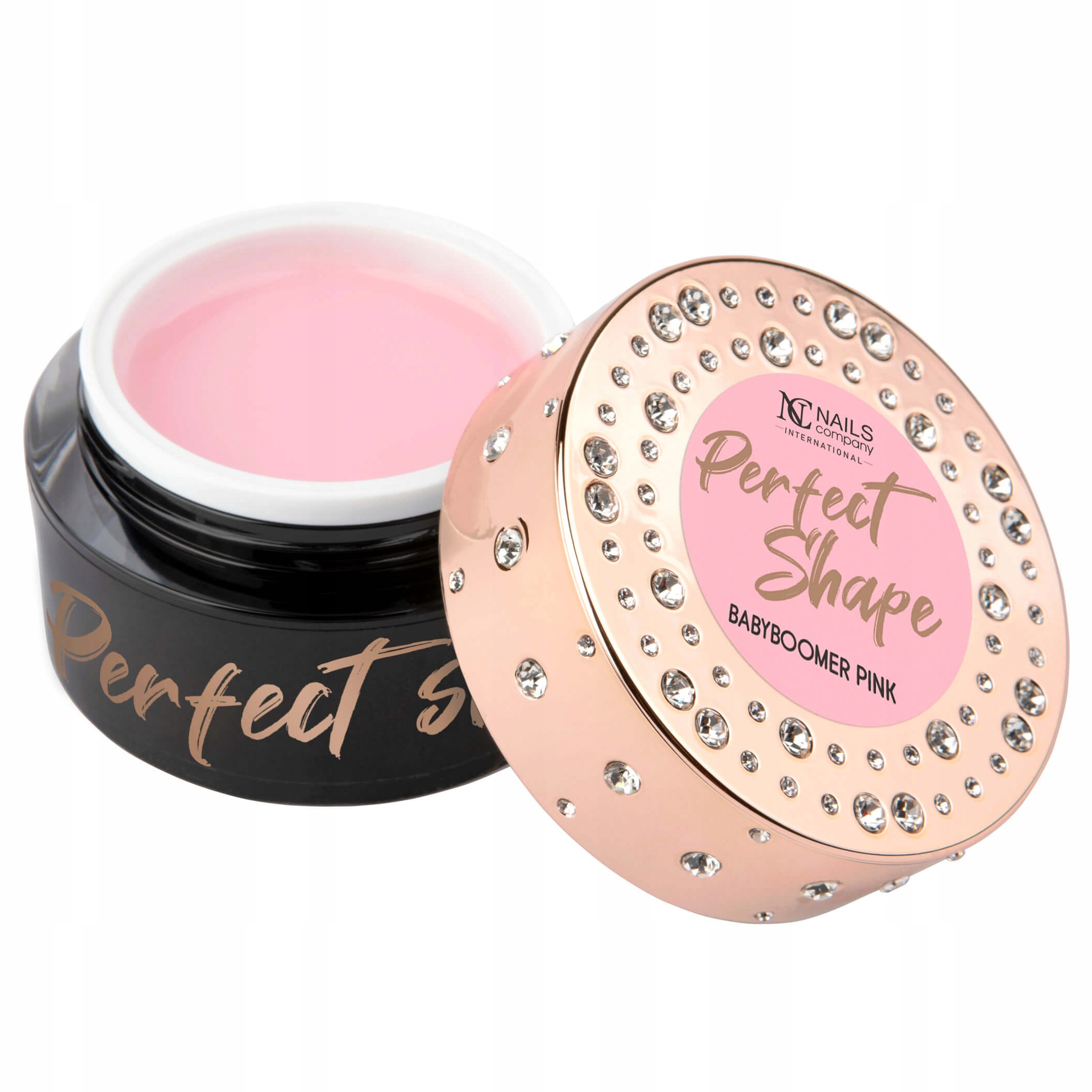 Nails Company Stavební Gel na nehty Glamour Uv s drobinkami 50 g Baby