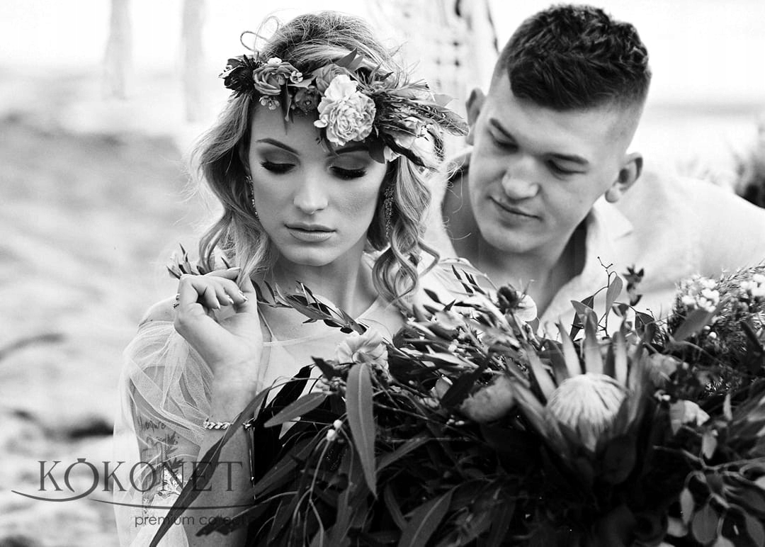 Bransoletka ślubna SREBRNA listki cyrkonie Kod producenta 8-0133