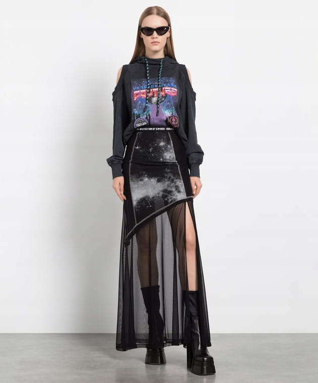Versace Jeans Couture Černá Maxi Sukně (s)