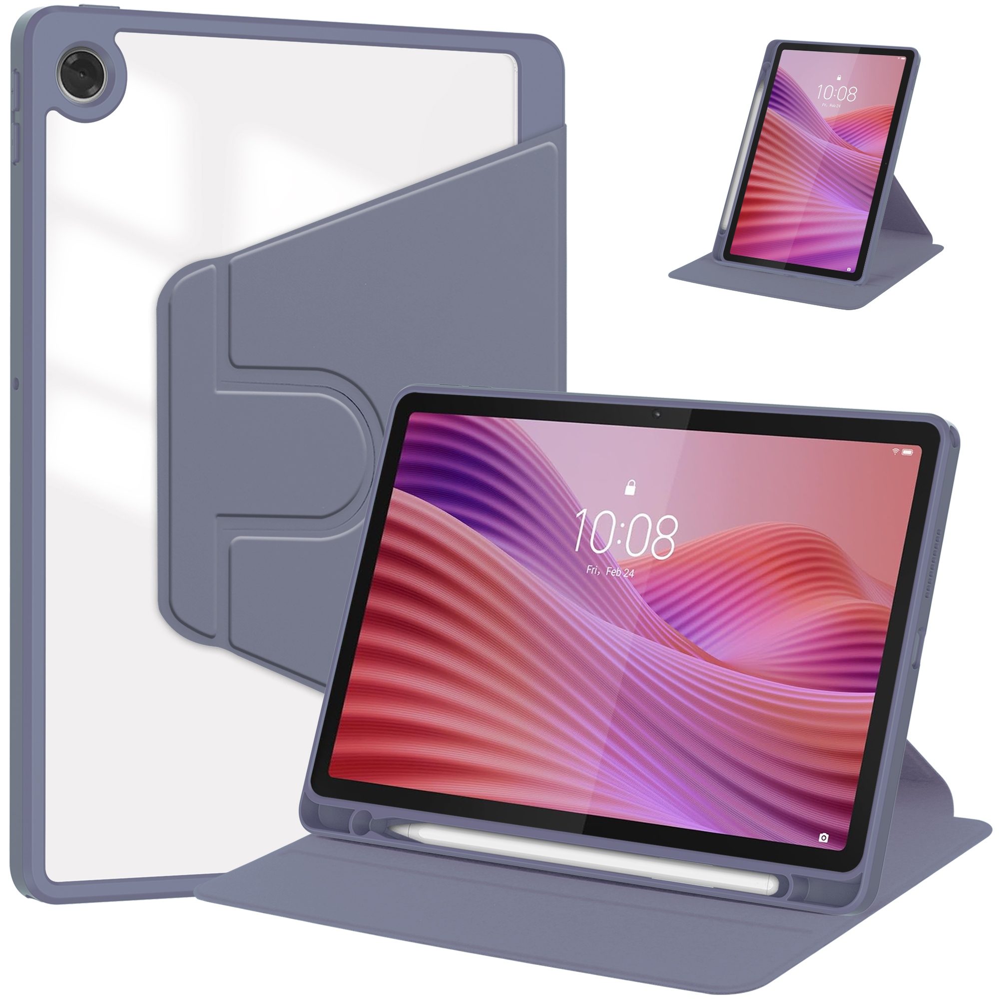 Etui pencil obrotow +szkło do Lenovo Tab 10.1 TB311FU WiFi Lte TB311XU 2025