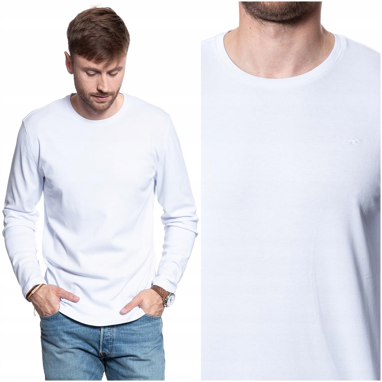 

Mustang Crew Neck Męska Koszulka Longsleeve XXL