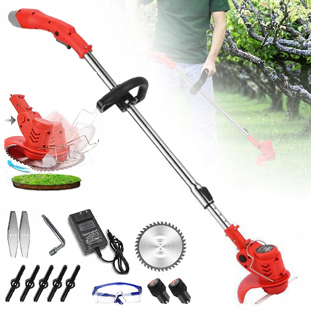 Výkonný Bezdrátový Teleskopický Vyžínač Trávníku O Výkonu 650 W 2 * Aku