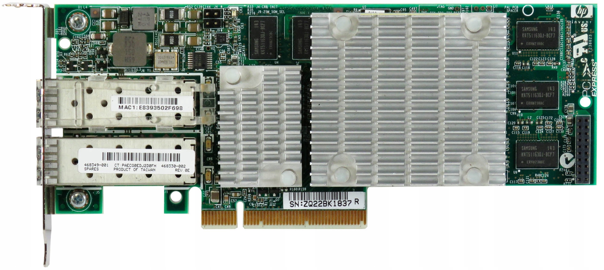 Hp 468349-001 NC522SFP 10Gbps Pci-e x8 468330-002