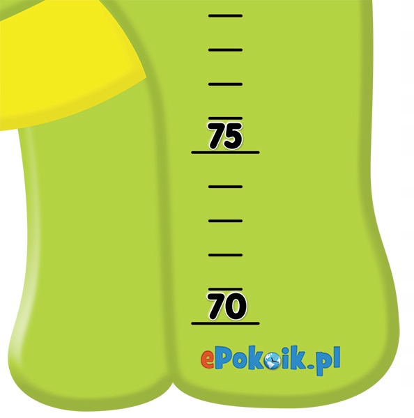 DINO miarka wzrostu dla dzieci wisząca płyta HDF (pr) Kolor odcienie zieleni