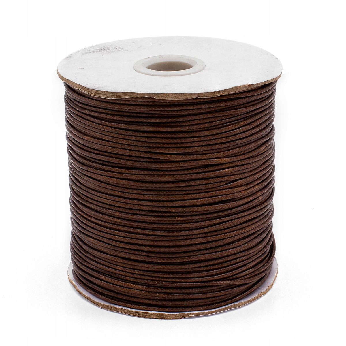 Korejská šňůra Voskovaná Polyester, Hnědá, 1.5mm, cca 165m/cívka