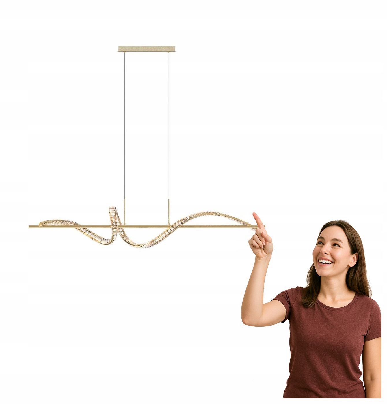 Led závěsné svítidlo 26W Athesa MD3170-1-3GT Zuma Line