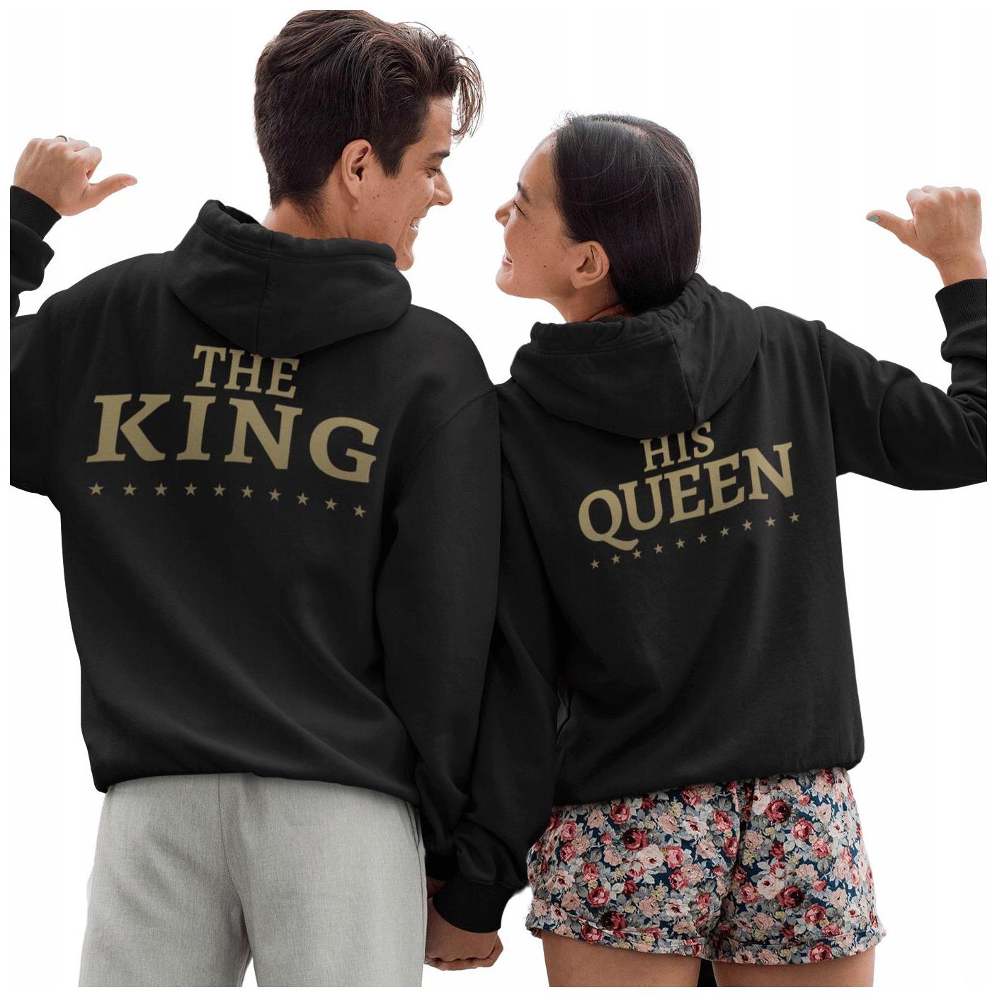 

Zestaw Bluzy z Kapturem Dla Par King Queen