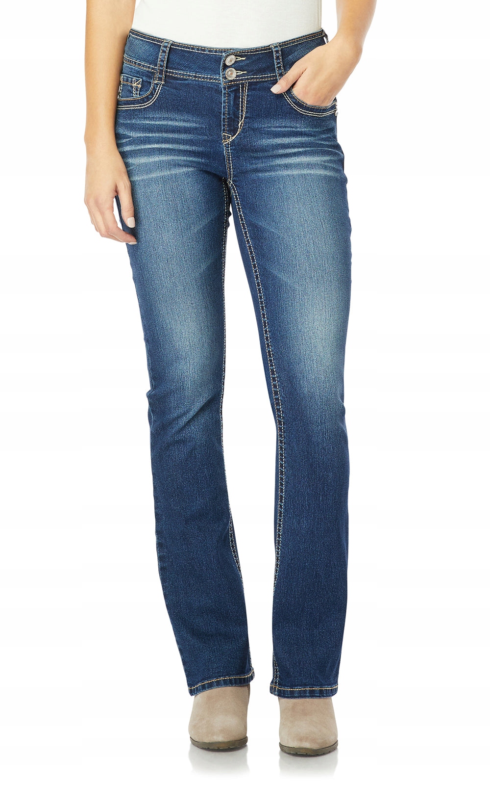 Wallflower Džíny Zvony Modré S Kontrastní Tuhou L 6FA