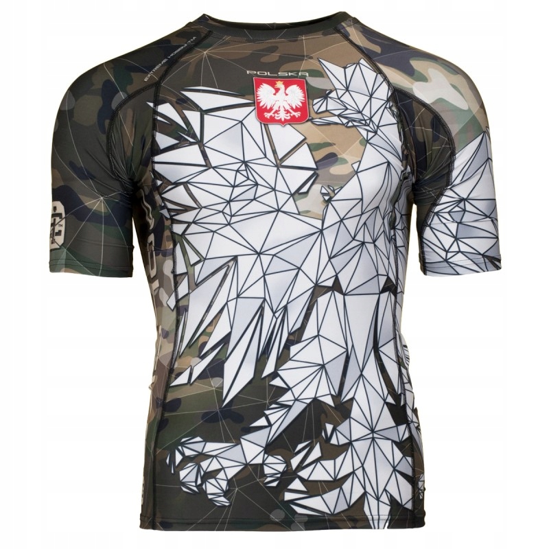 Extreme Hobby Rashguard Krótki Rękaw Polska Camo M