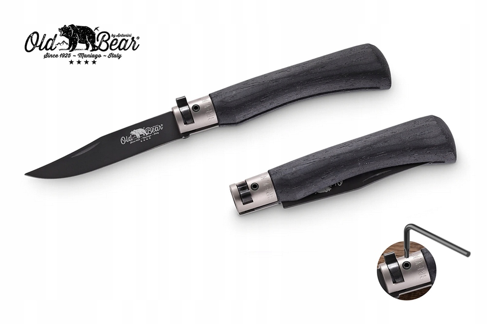 Nóż składany Antonini Old Bear Knf Lamin Black XL Stainless