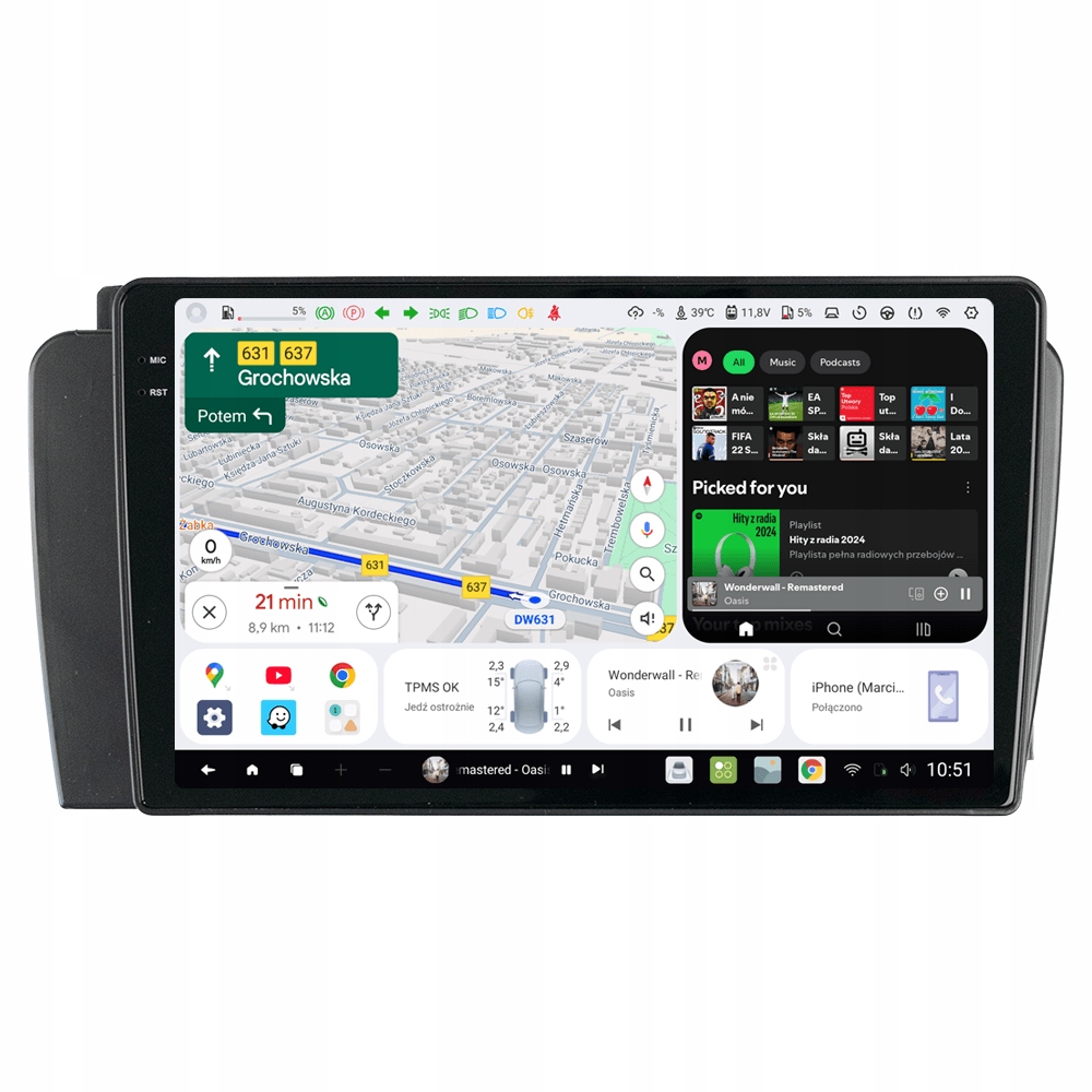 Radio Nawigacja Android Volvo XC70 V70 S60 2004-2007 DUDU4 4/64GB Qled 4G