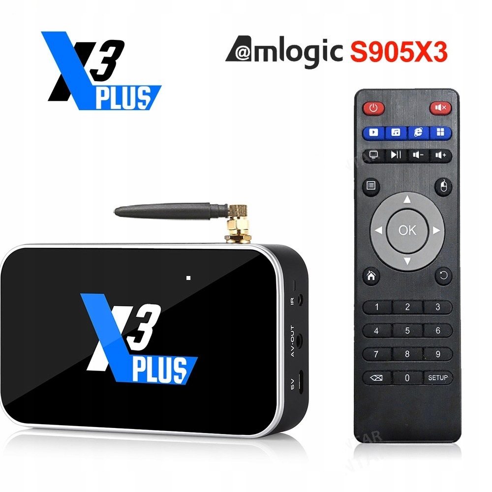 Hot sales Ugoos X3 PRO Android 9.0 TV Box X3 Plus X3 Cube Model SKU18446-EU Plug- 4GB 64GB