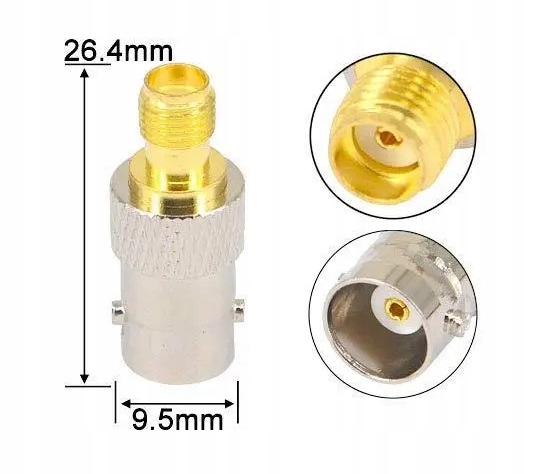 Adapter Przejściówka SMA / BNC Quansheng Stan opakowania oryginalne