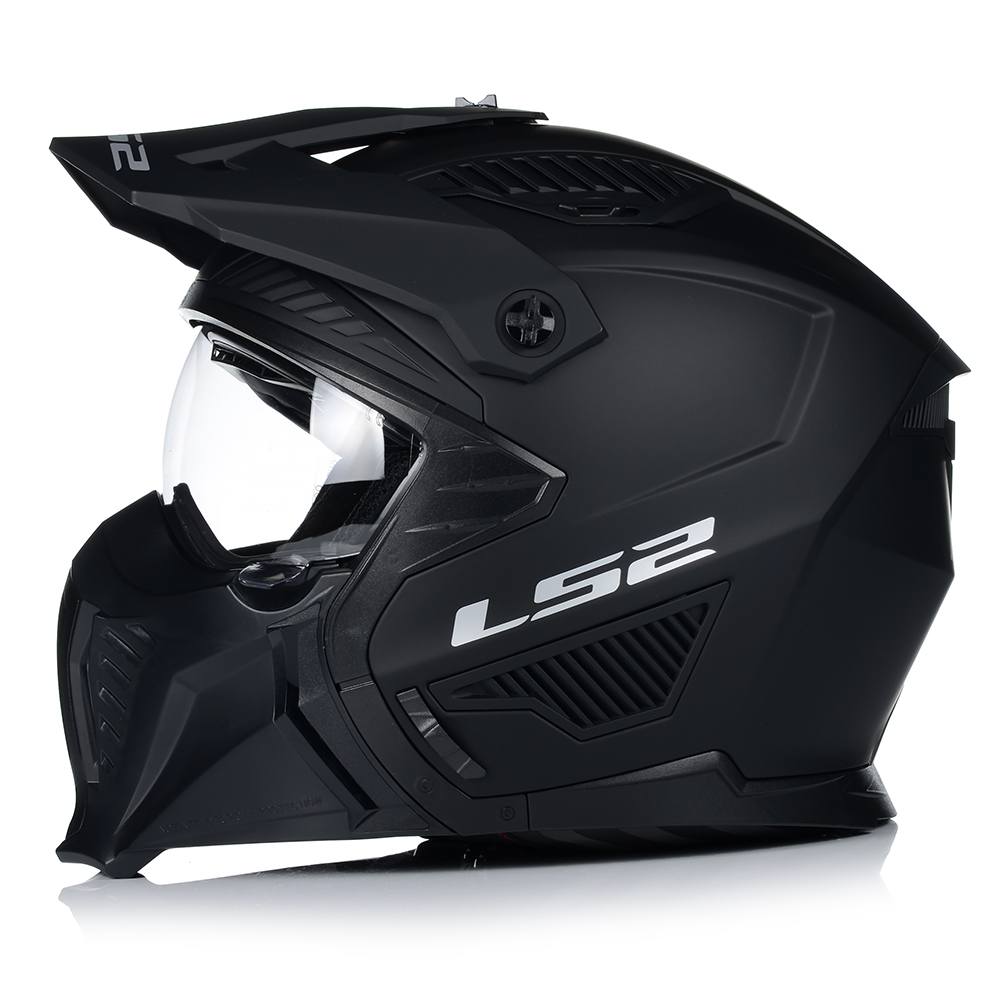 KASK MOTOCYKLOWY 4w1 LS2 OF606 MATT ODPINANA SZCZĘKA + DASZEK + 2x SZYBA Model Drifter