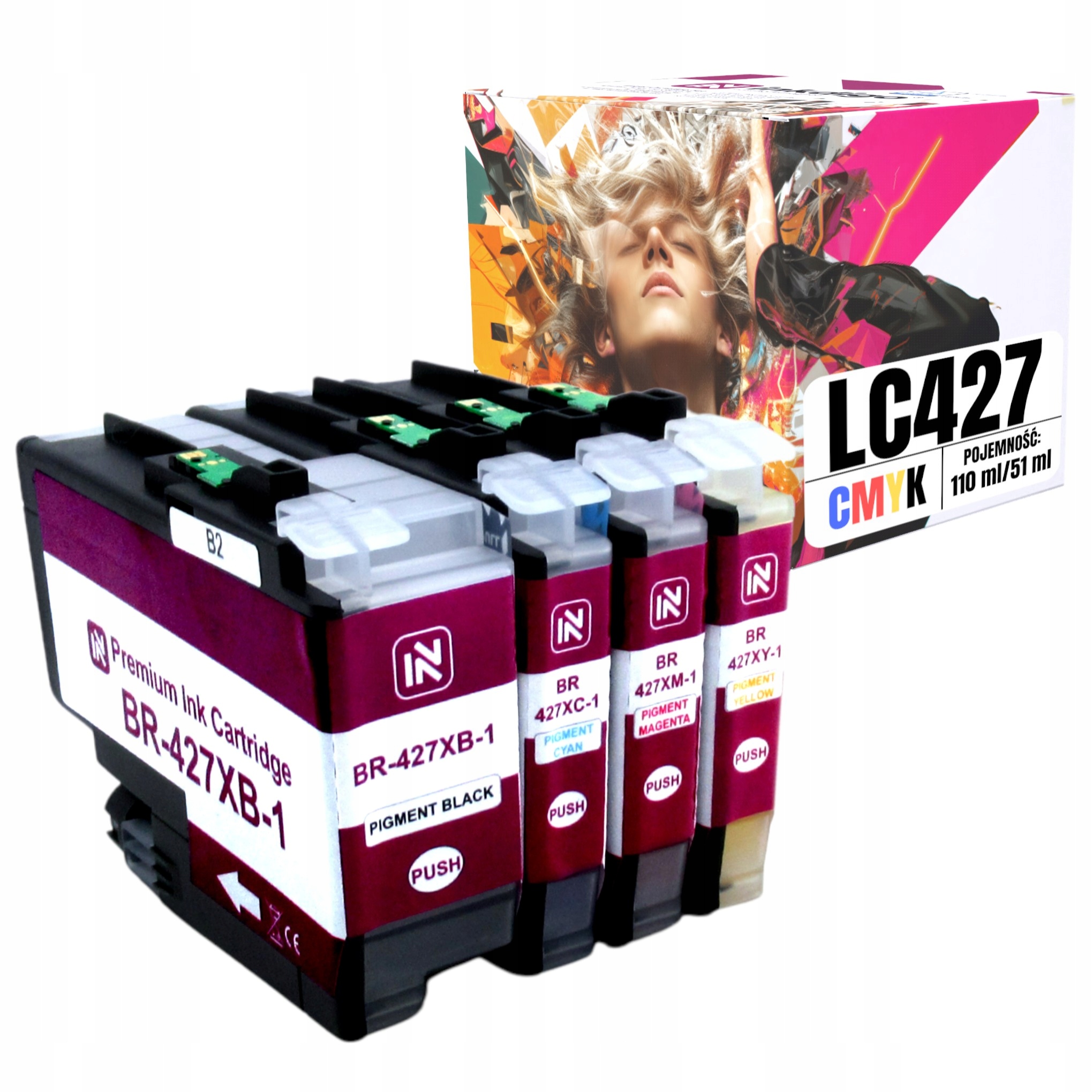 LC-427XL Tusze Zamienne Do Drukarki Brother MFC-J5955DW J6955D J6959DW