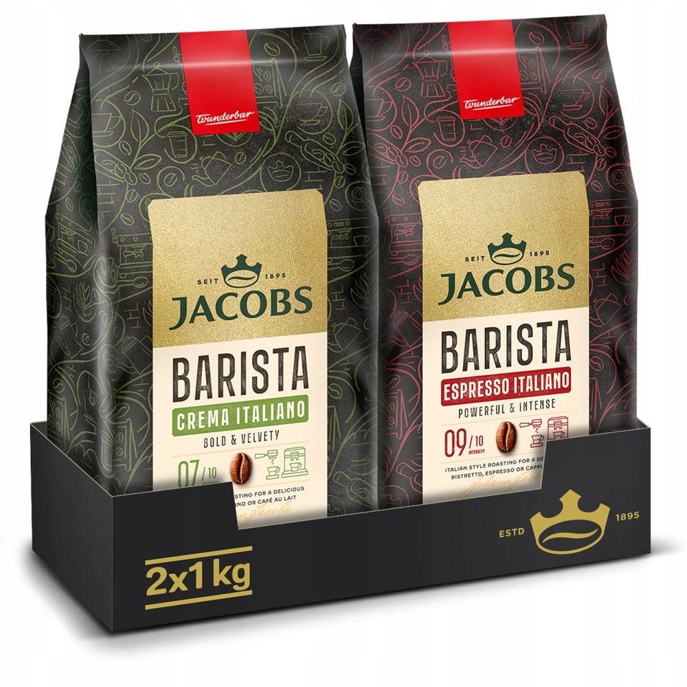 Kawa ziarnista Jacobs Barista mix smaków 2kg