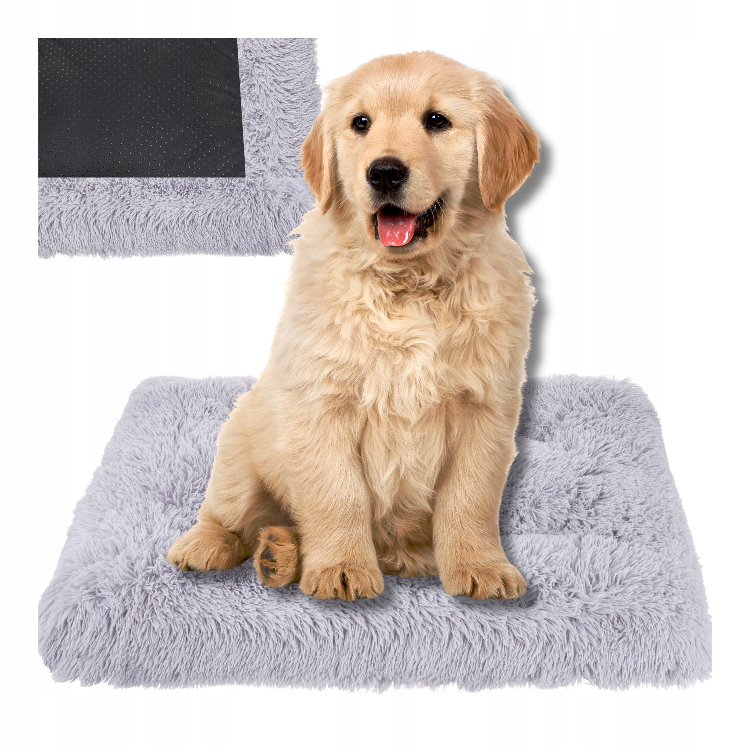 Levně Pelíšek pro psa kočku Potah Chlupaté Měkké 100x70 Polštář Nadýchaný