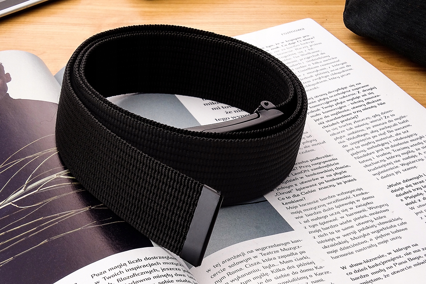 Parciany Pasek GRACIO DŁUGI 135CM JEDEN KOLOR Materiał dominujący syntetyk