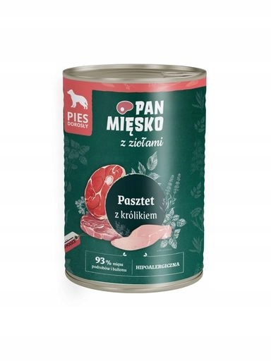 5 x Pan Mięsko Vlhké Bylinky Králík 400 g