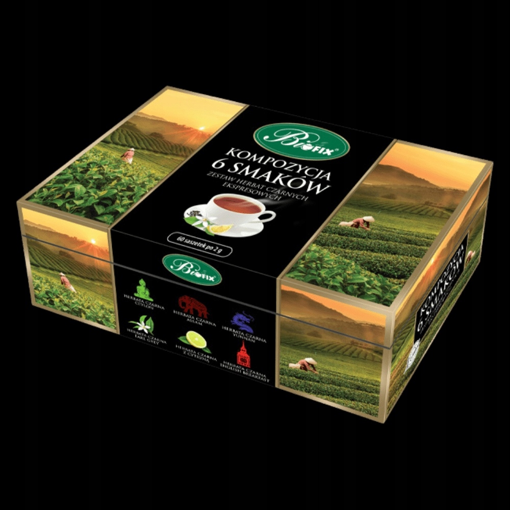 Levně BiFix – složení 6 černých čajů 6x10 120 g