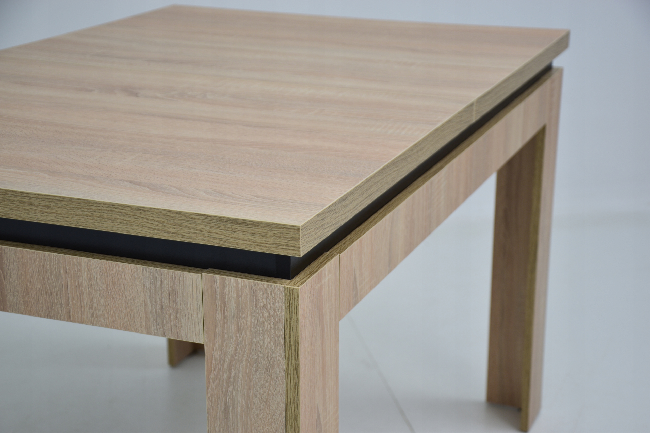 6 x szare krzesła TAPICEROWANE i rozkładany stół SONOMA do kuchni salonu Kolor blatu dąb sonoma