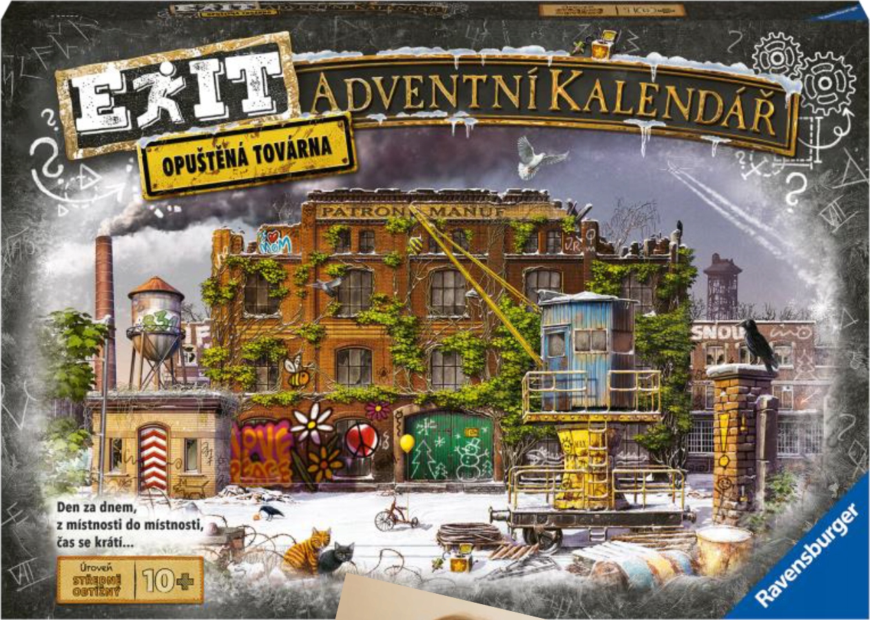 Ravensburger Exit Úniková hra Adventní kalendář: Opuštěná továrna