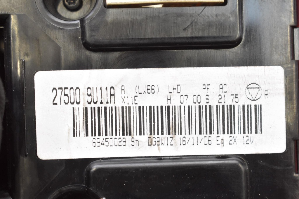 control panel air conditioning devices KLIMY 275009U11A NISSAN NOTE 1 and E11 05-09