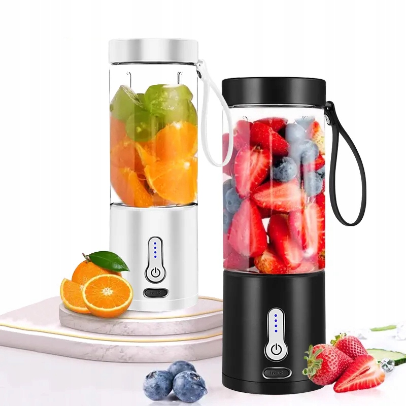 BEZPRZEWODOWY PRZENOŚNY BLENDER TURYSTYCZNY 530ML 4000mAh Model Blender kielichowy
