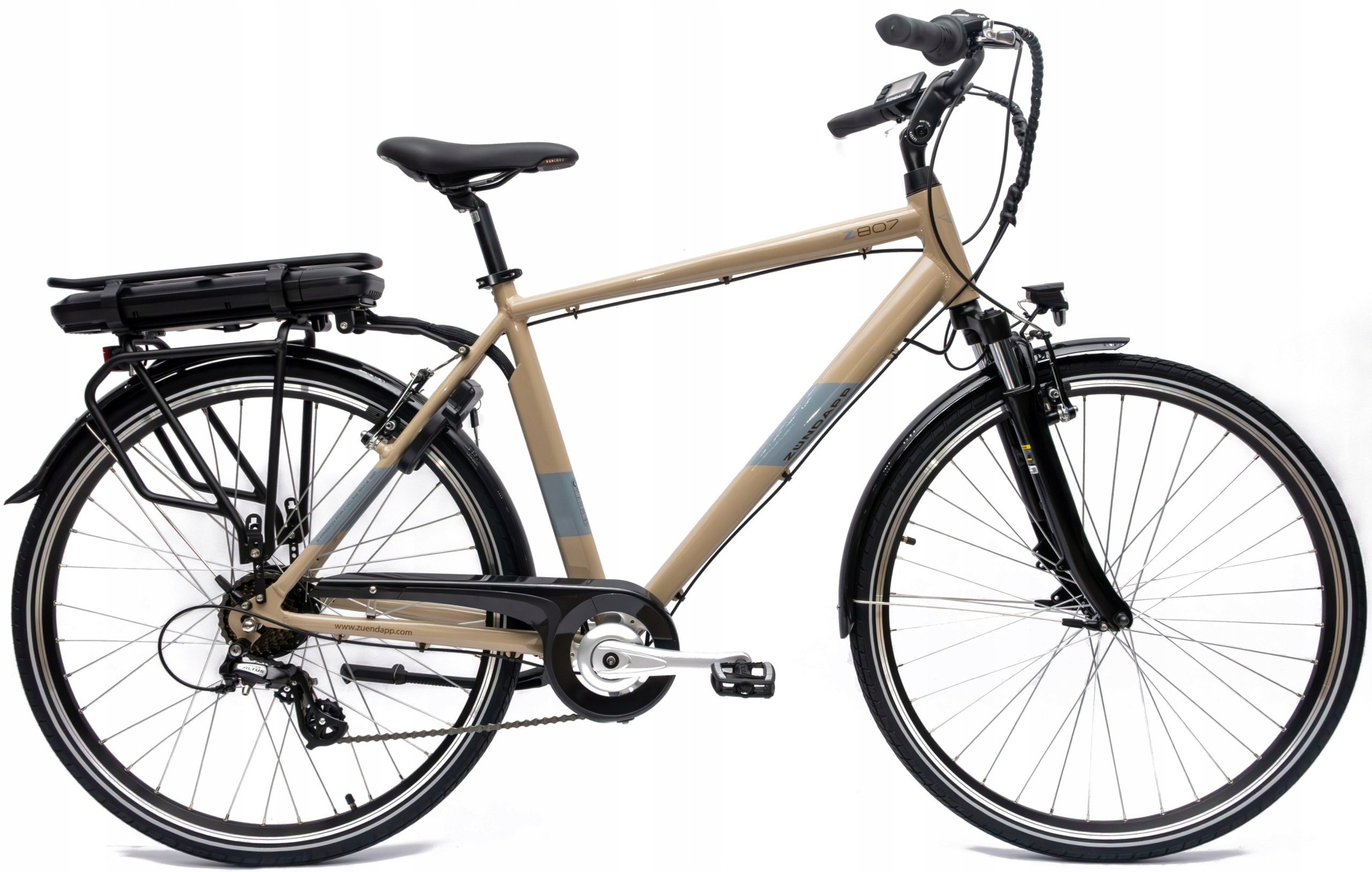 Rower Elektryczny Męski Trekkingowy 28" Shimano Altus Aluminium 250 W LCD