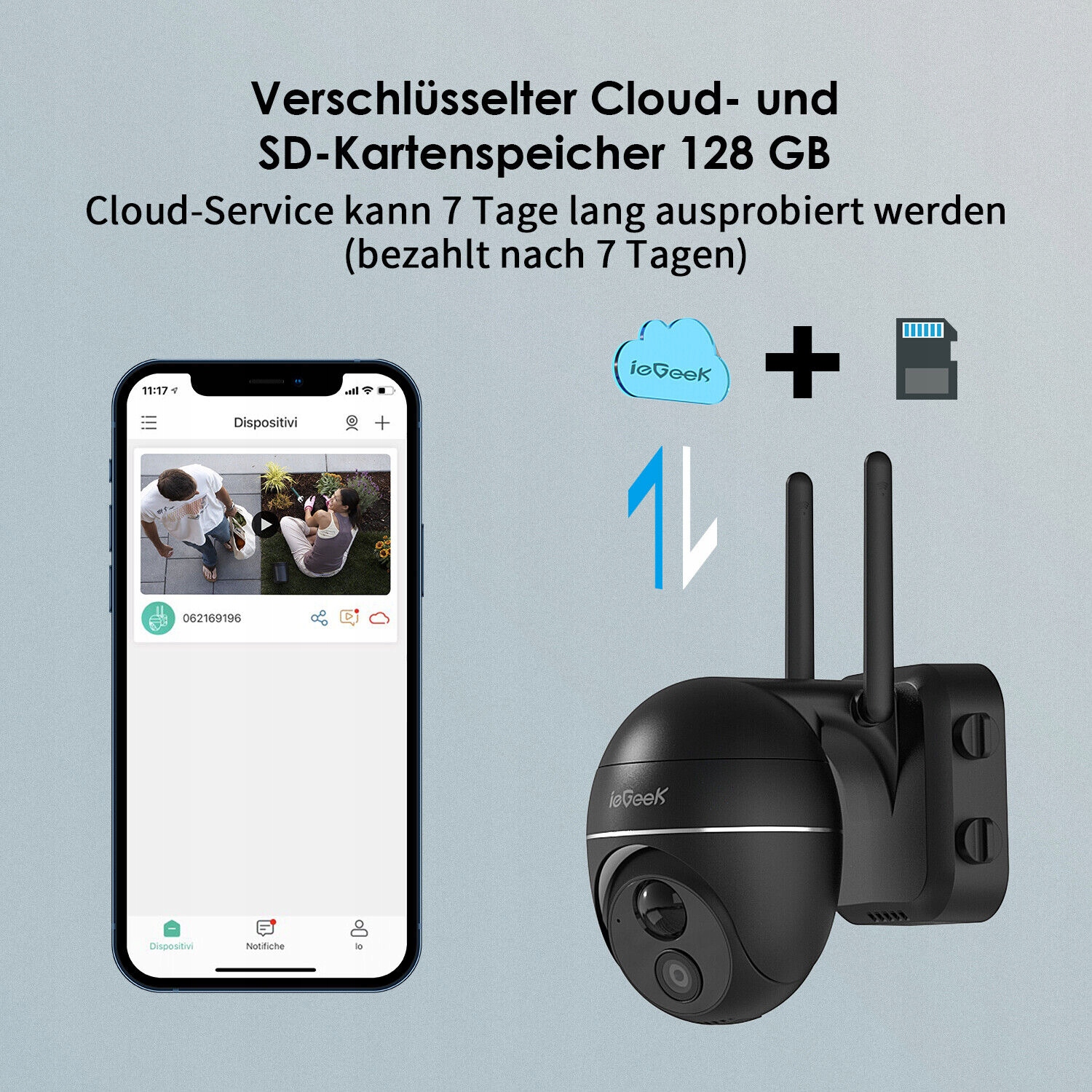 KAMERA SOLARNA ZEWNĘTRZNA OBROTOWA IP WIFI FULL HD Technologia IP