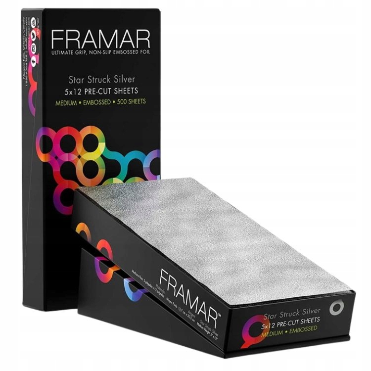Framar Fólie V Pruzích Star Struc Silver 5X12 500 Ks