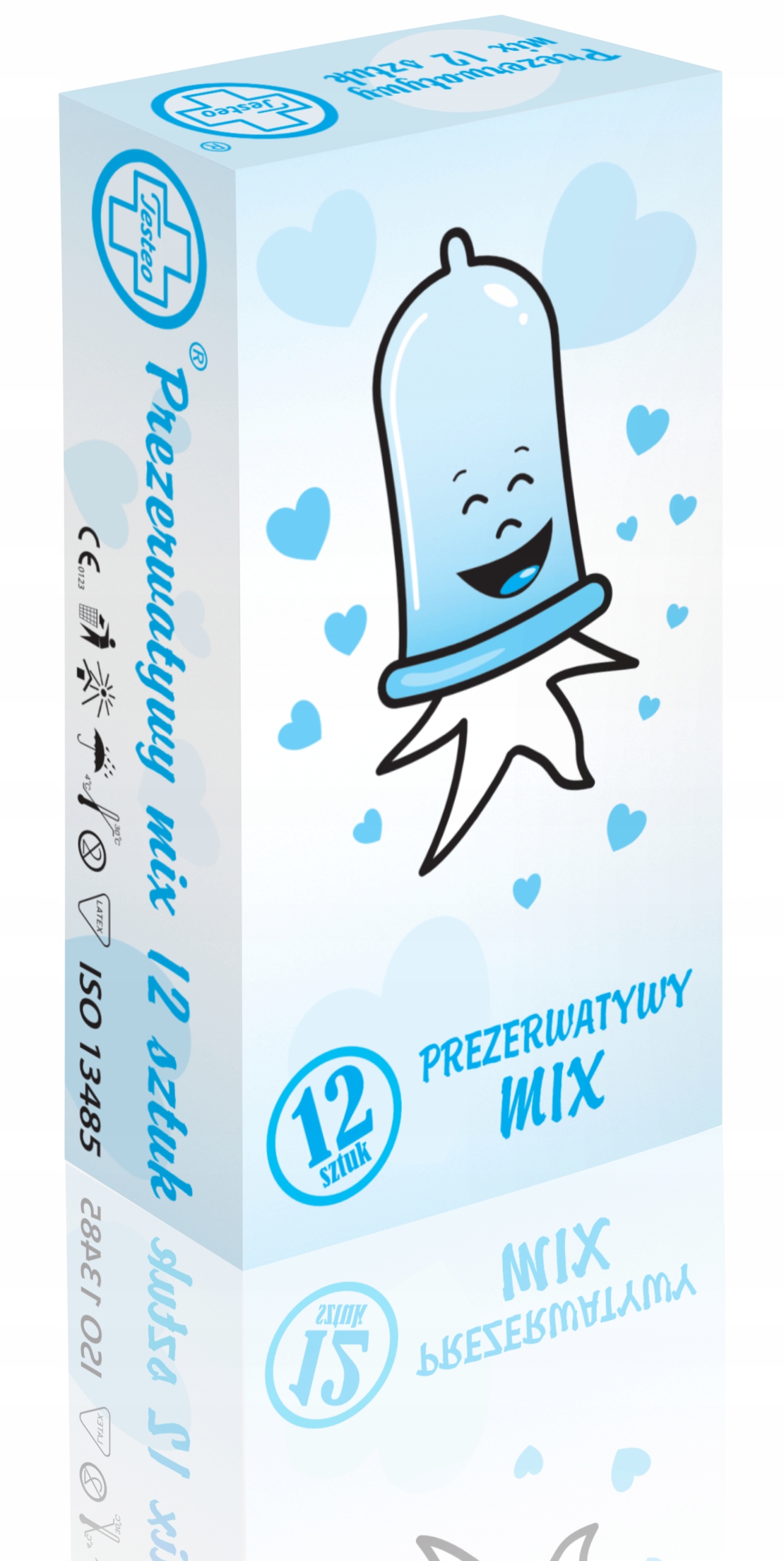 

Prezerwatywy MIX 12 sztuk Testeo 6