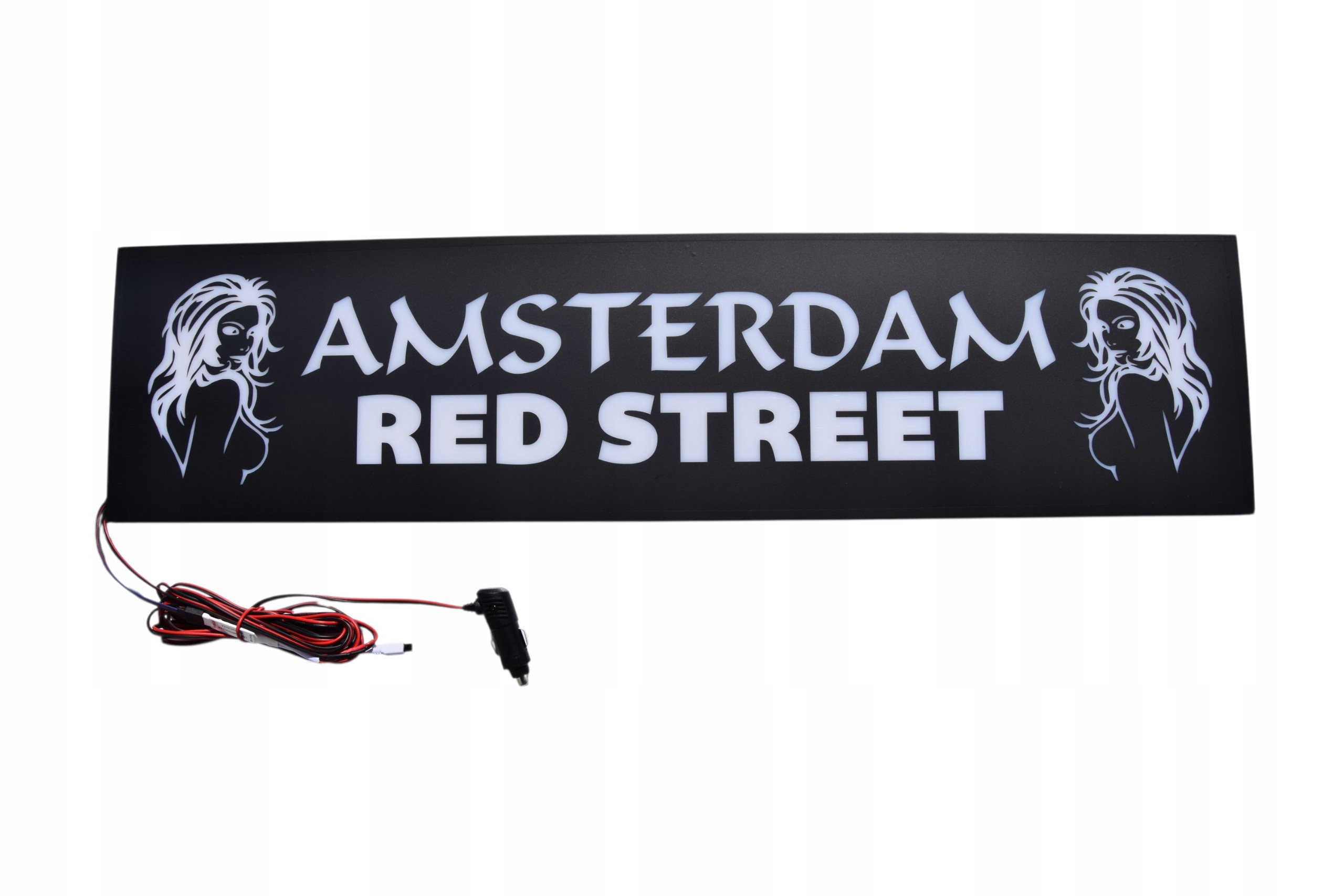 Led tabuľa Amsterdam Red Street nad posteľ s podsvietením kabíny Tir Lkw
