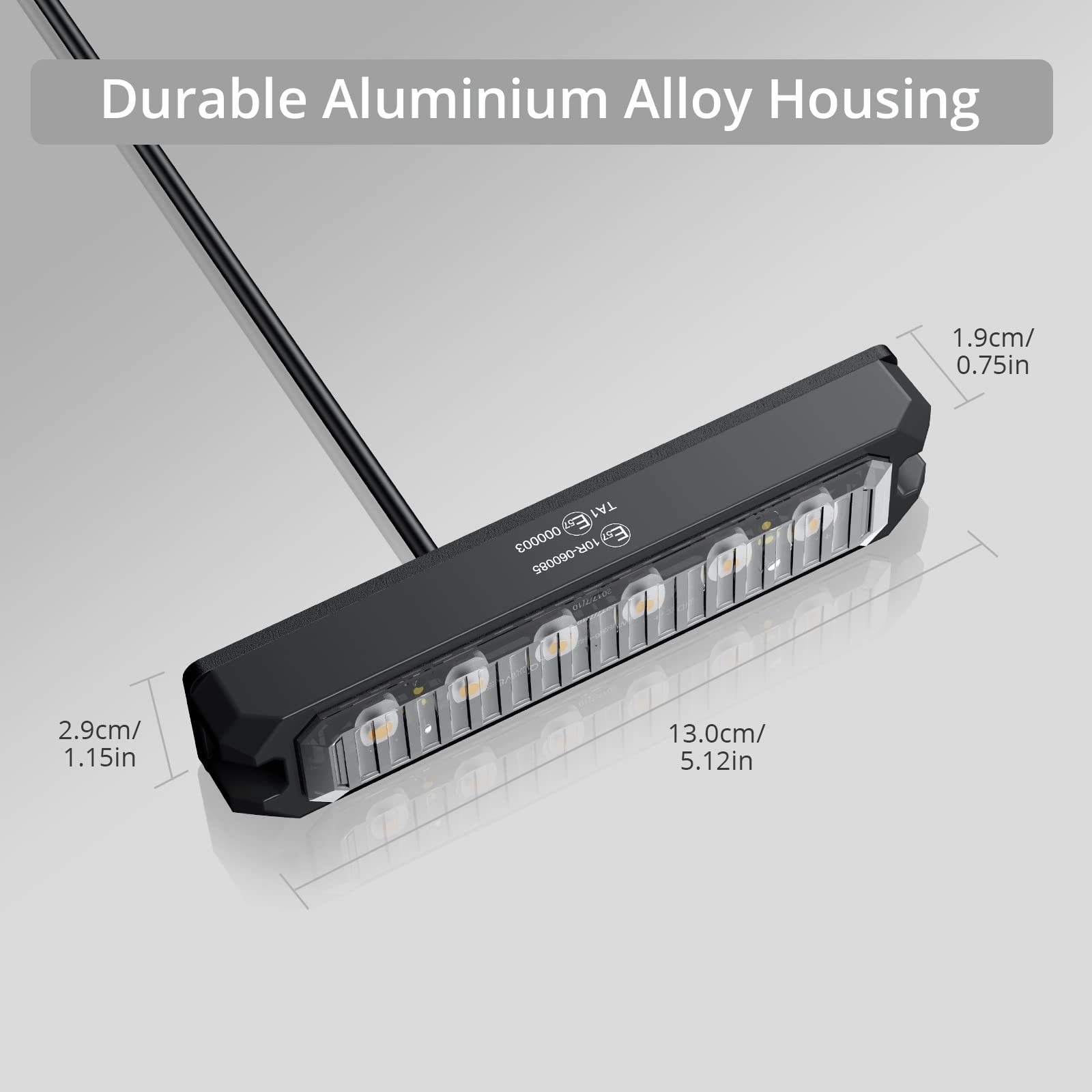 Justech 4 szt., 6 diod LED, światła Marka inna