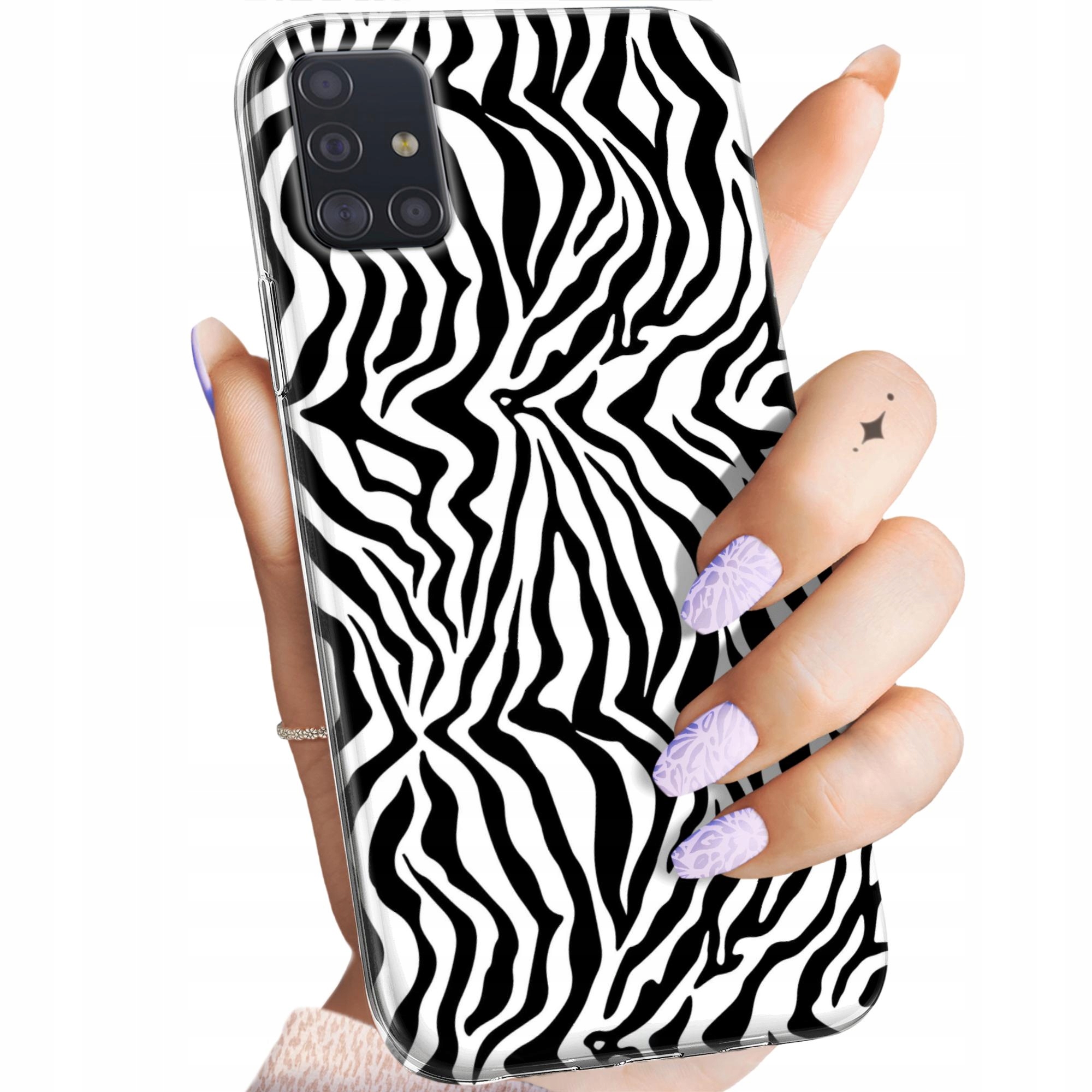 Etui Do Samsung Galaxy A51 Cętki Łatki Obudowa Pokrowiec Case