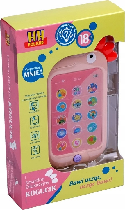 TELEFON KOGUCIK SMARTFON EDUKACYJNY mówi po polsku Bohater brak