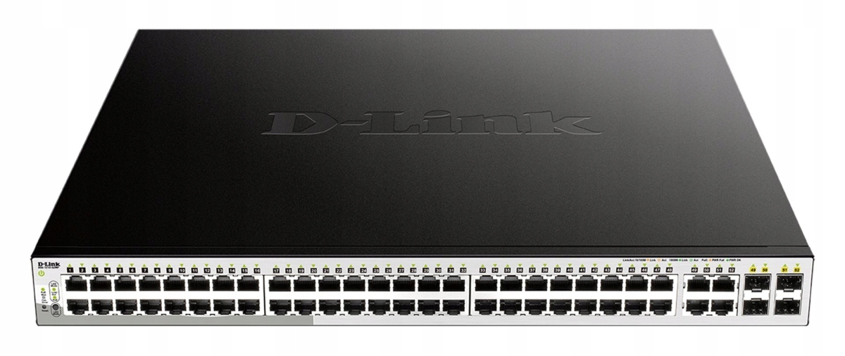 D-Link Prepínač DGS-1210-52MP 48GE PoE+ 4SFP