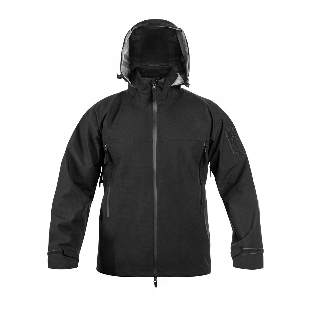 Dešťová bunda s kapucí Highlander Forces Cyclone Pro Black XL