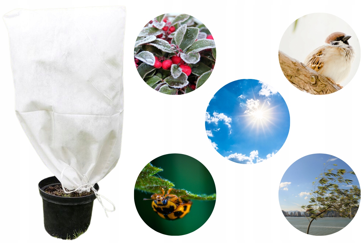 KAPTURY Z AGROWLOKNINY kaptur worek zimowy 100x155 AGROWŁÓKNINA BIAŁA 50G Producent Rolmarket