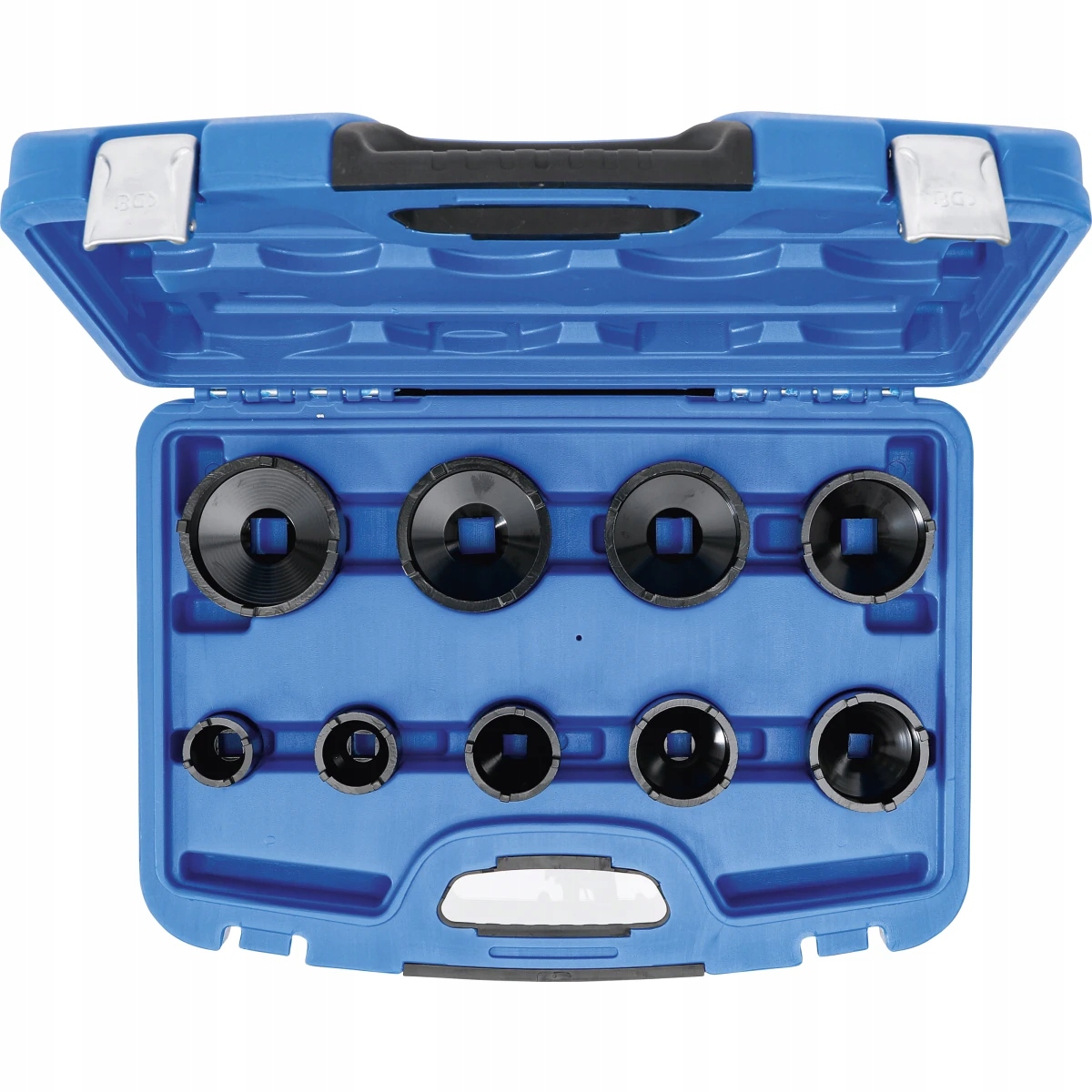 Nasadki Nakrętek Rowkowych KM4-KM12 Wieńcowych 4-ZĘBNE Zestaw Kluczy 9 Szt