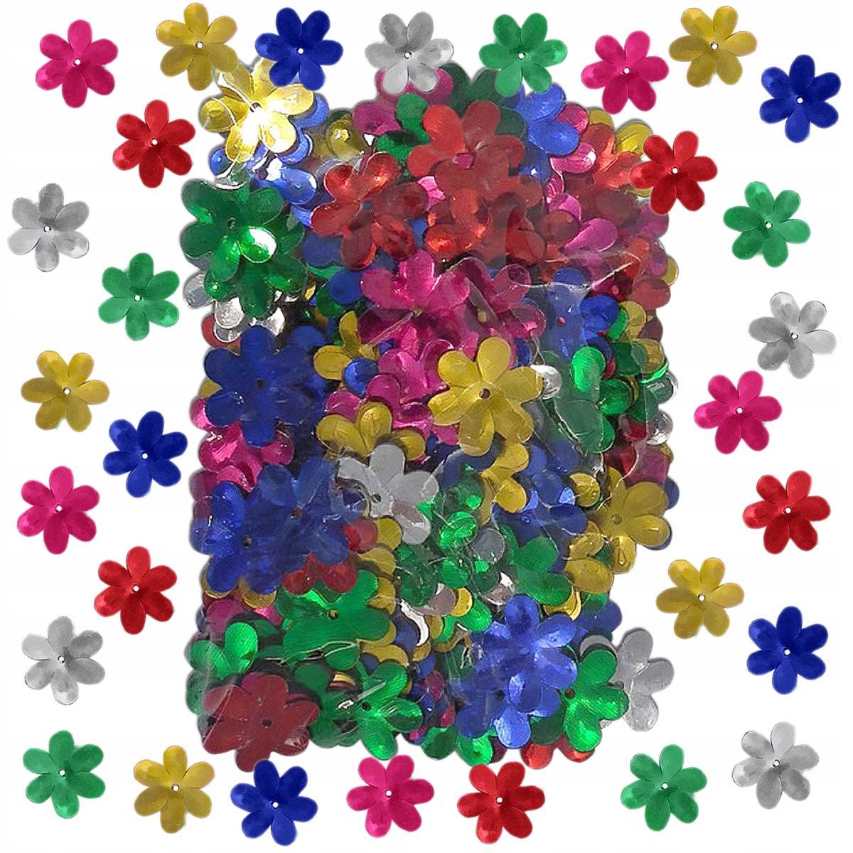 KONFETTI CEKINY ARTYKUŁY PLASTYCZNE KOLOROWE KWIAT Marka Artyk