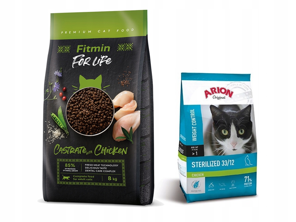 Fitmin cat For Life Castrate Chicken 8 kg