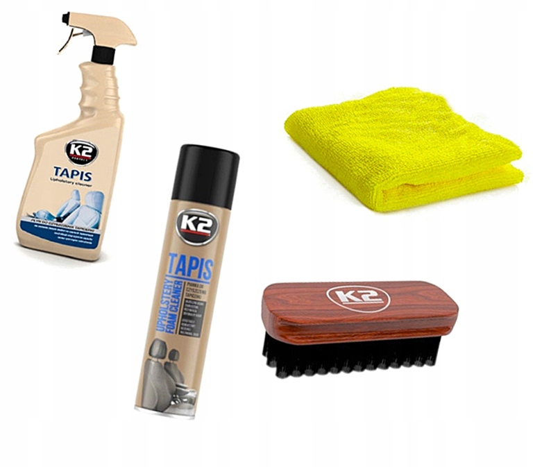 K2 ZESTAW DO TAPICERKI TAPIS + SZCZOTKA + ŚCIERKA K9O15