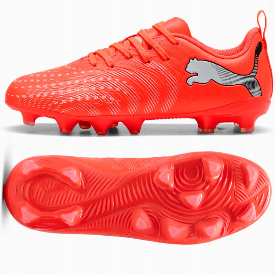 Puma Future 9 Play Jr Fg/ag (38) Dětské lankové boty, červená barva