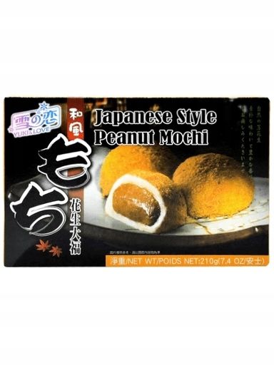 Levně 5 x Yuki & Love Mochi, rýžové sušenky s arašídy 210 g